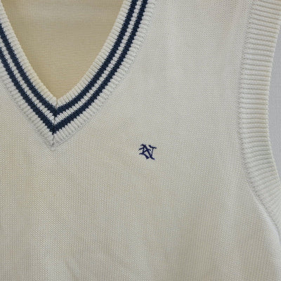 【中古】栃木県 佐野日大高等学校 女子制服 2点（ニット・ニットベスト）sf019867