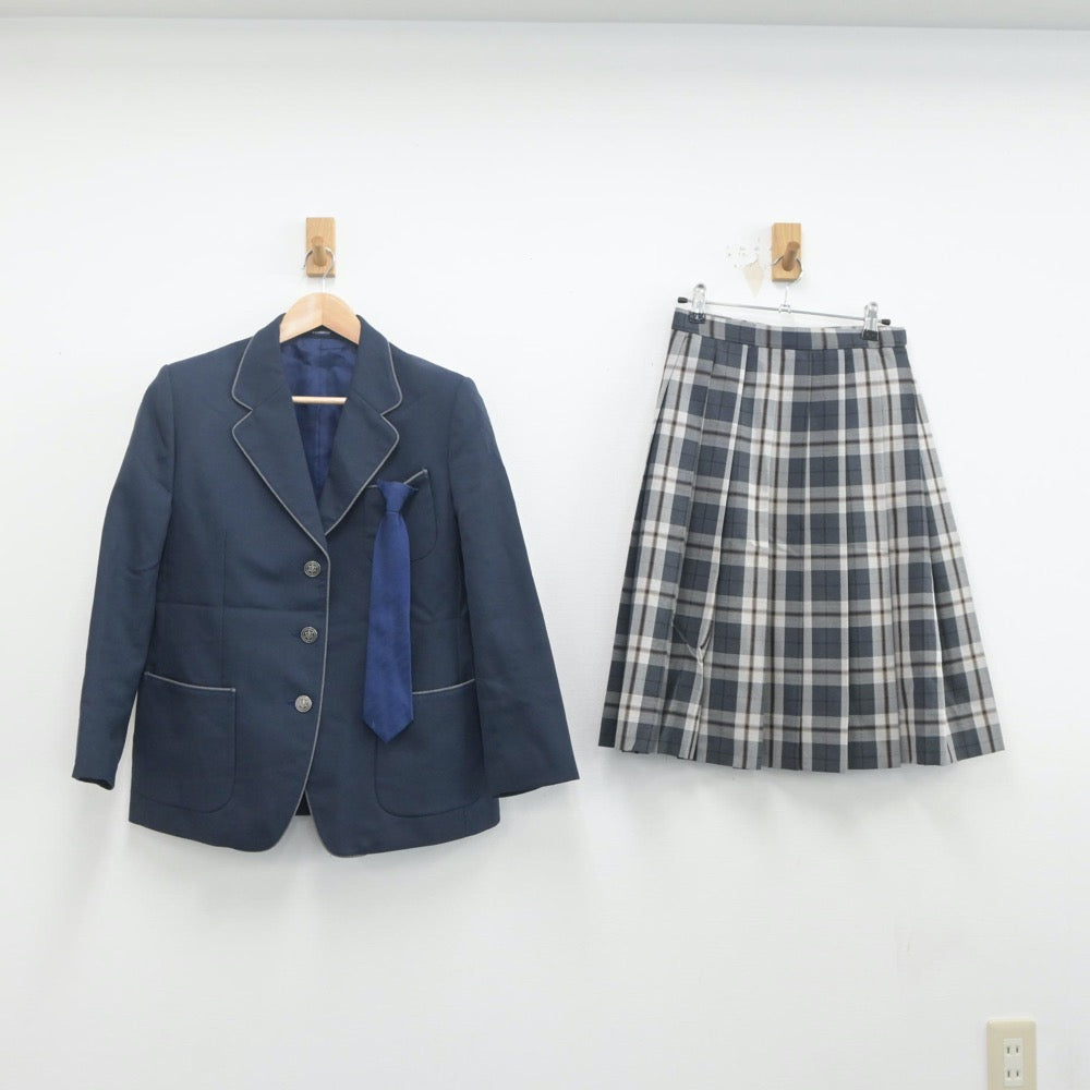 【中古】静岡県 沼津市立高等学校 女子制服 3点（ブレザー・スカート）sf019878