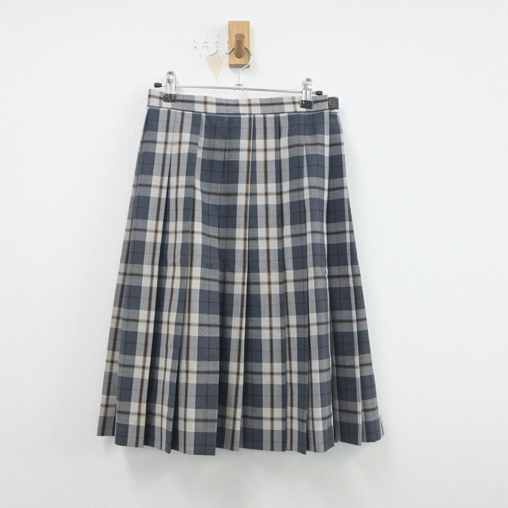 【中古】静岡県 沼津市立高等学校 女子制服 2点（ニットベスト・スカート）sf019879