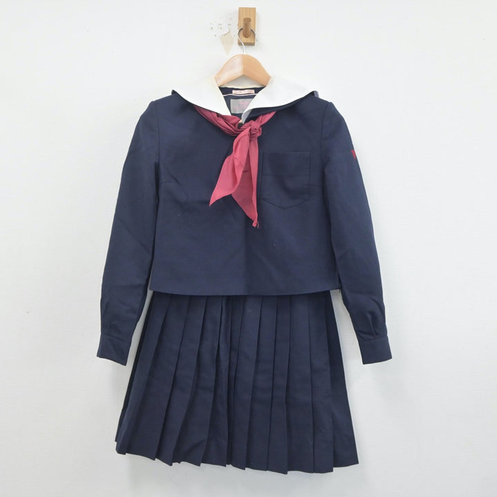 中古制服】大分県 大分商業高等学校 女子制服 4点（セーラー服・ニット・スカート）sf019881【リサイクル学生服】 | 中古制服通販パレイド