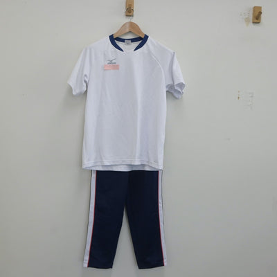 【中古】愛媛県 新居浜南高等学校 女子制服 3点（ジャージ 上・体操服 上・ジャージ 下）sf019885