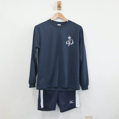 【中古】愛媛県 新居浜南高等学校 女子制服 2点（体操服 上・体操服 下）sf019886