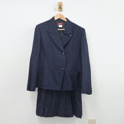 【中古】千葉県 千葉商業高等学校 女子制服 2点（ブレザー・スカート）sf019893