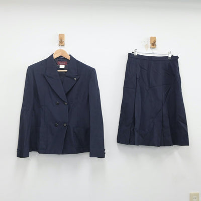 【中古】千葉県 千葉商業高等学校 女子制服 2点（ブレザー・スカート）sf019893