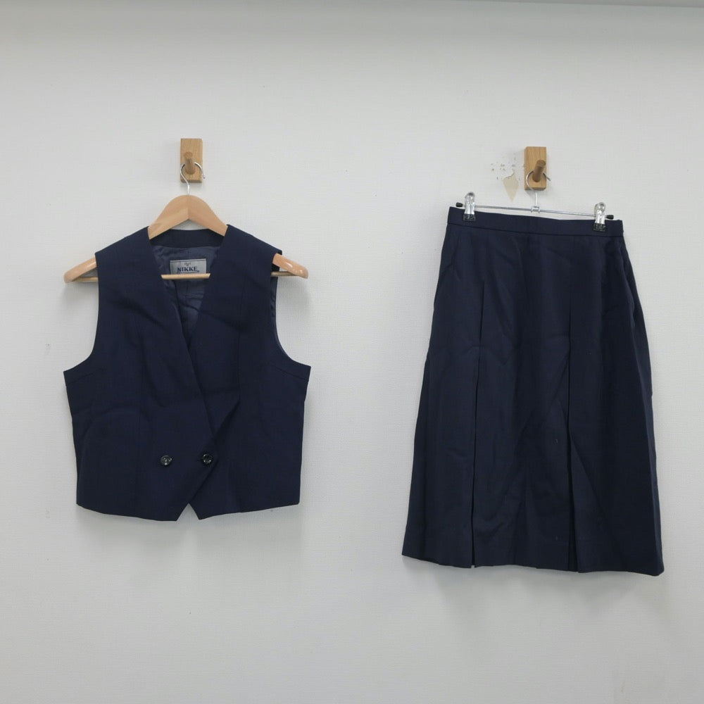 中古制服】千葉県 千葉商業高等学校 女子制服 2点（ベスト・スカート）sf019894【リサイクル学生服】 | 中古制服通販パレイド