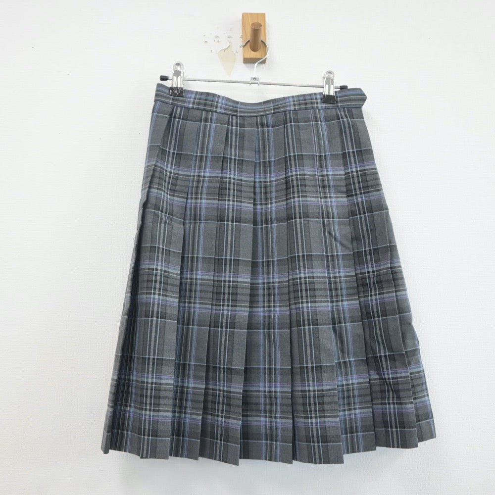 【中古】埼玉県 叡明高等学校 女子制服 4点（シャツ・ニットベスト・スカート）sf019895