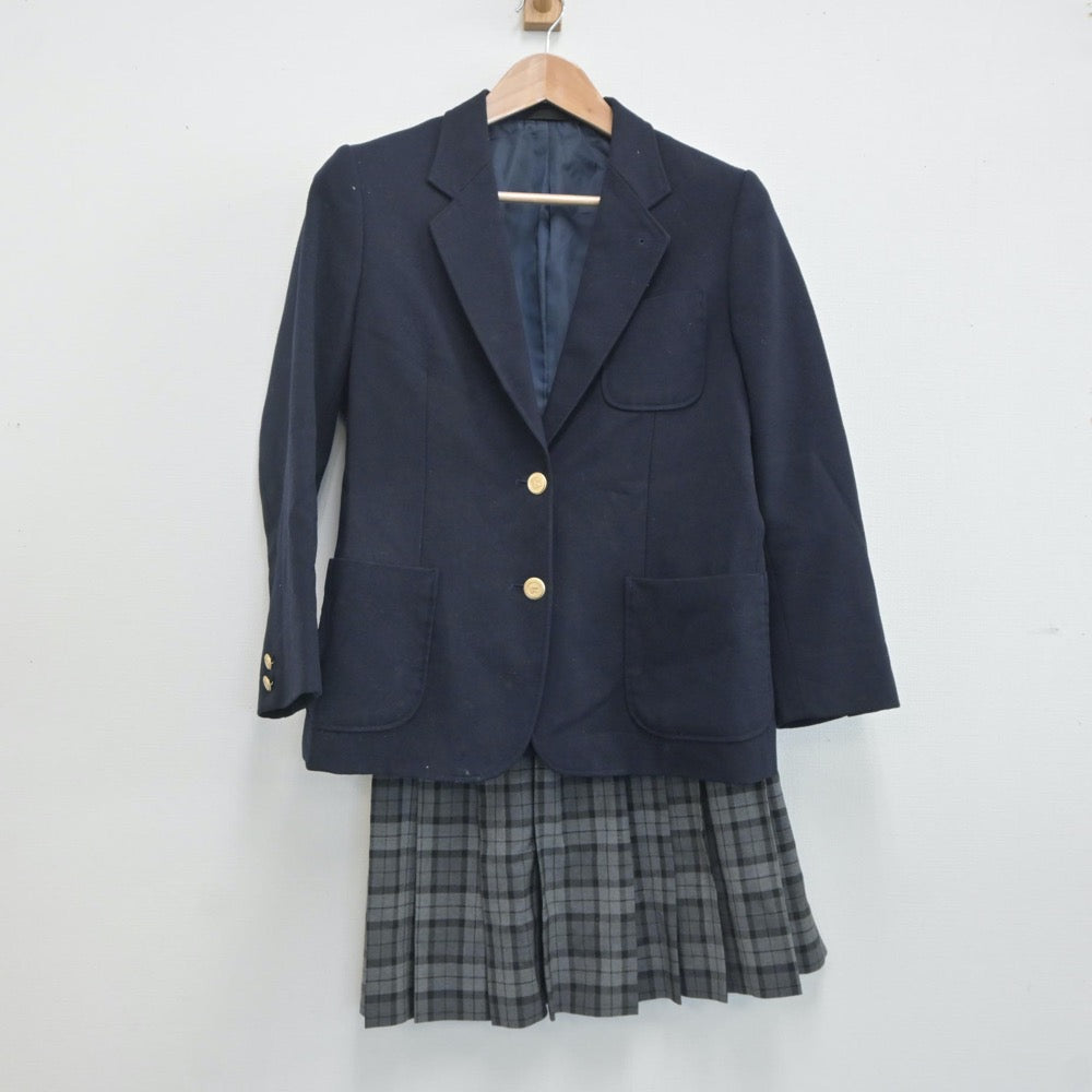 【中古】埼玉県 久喜工業高等学校 女子制服 2点（ブレザー・スカート）sf019896