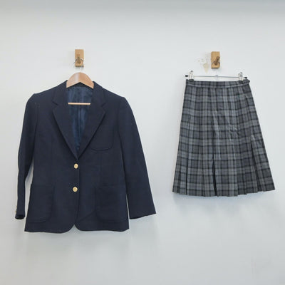 【中古】埼玉県 久喜工業高等学校 女子制服 2点（ブレザー・スカート）sf019896