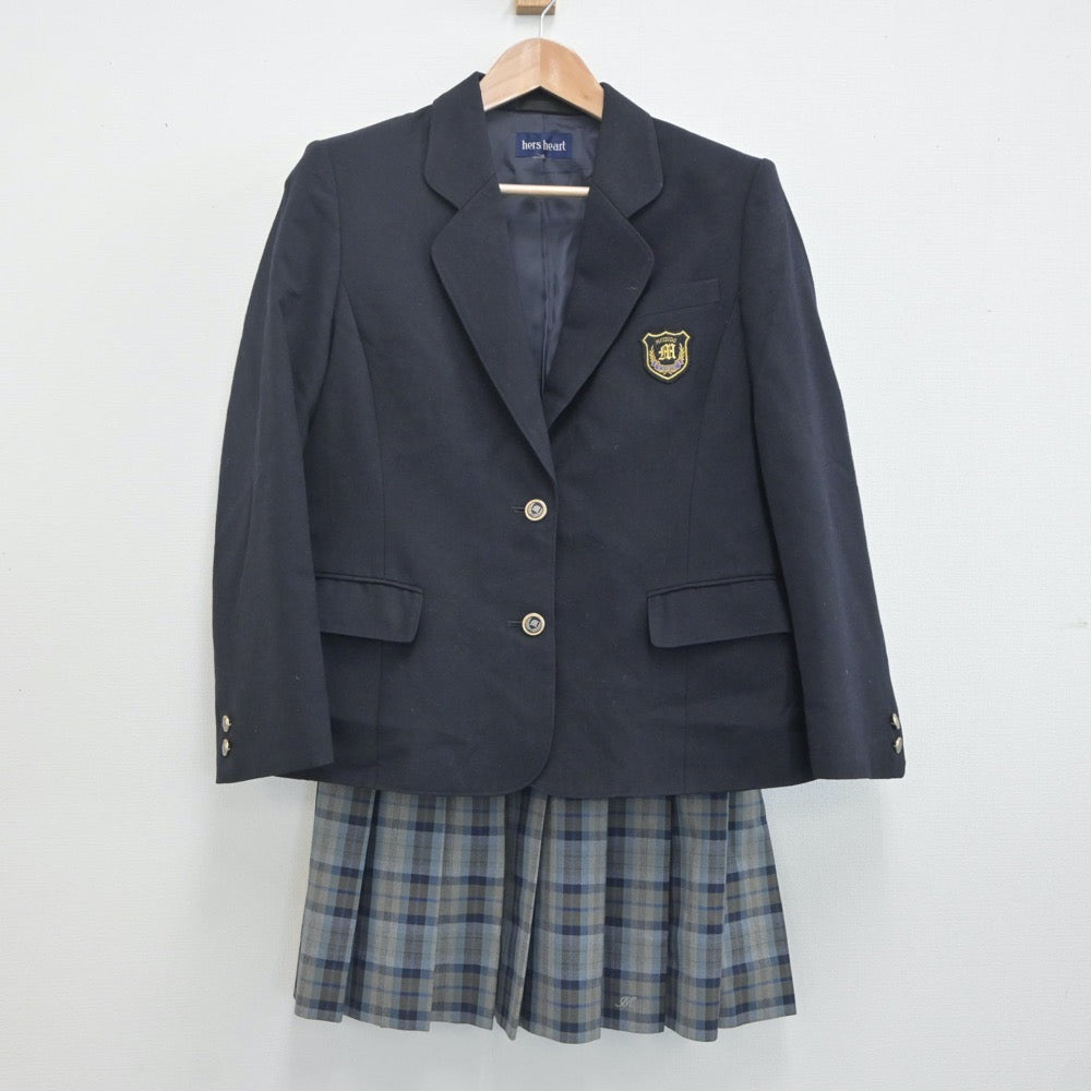 【中古】千葉県 松戸高等学校 女子制服 4点（ブレザー・ニット・スカート）sf019904