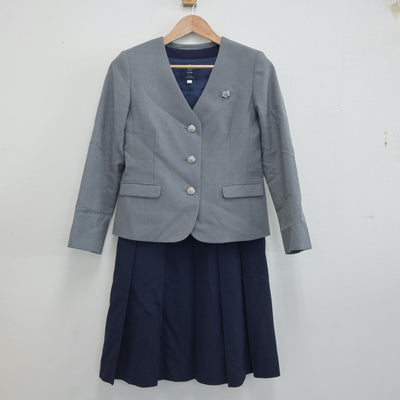 【中古】東京都 跡見学園中学校 女子制服 4点（ブレザー・ニット・ジャンパースカート）sf019909