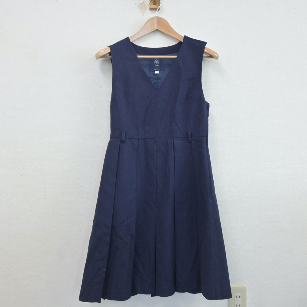 【中古】東京都 跡見学園中学校 女子制服 4点（ブレザー・ニット・ジャンパースカート）sf019909