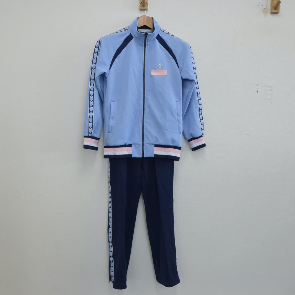 【中古】東京都 跡見学園中学校 女子制服 2点（ジャージ 上・ジャージ 下）sf019911