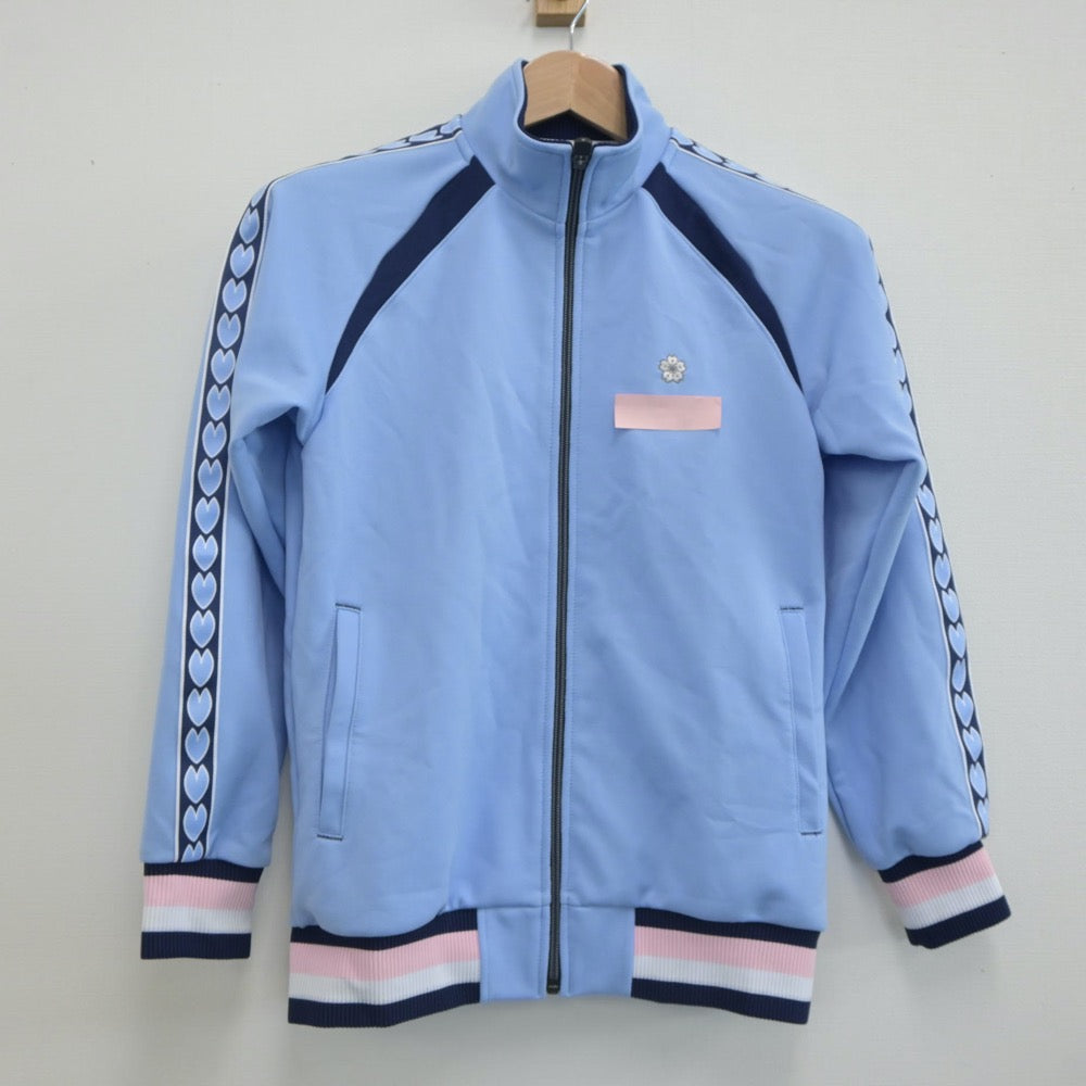 【中古】東京都 跡見学園中学校 女子制服 2点（ジャージ 上・ジャージ 下）sf019911