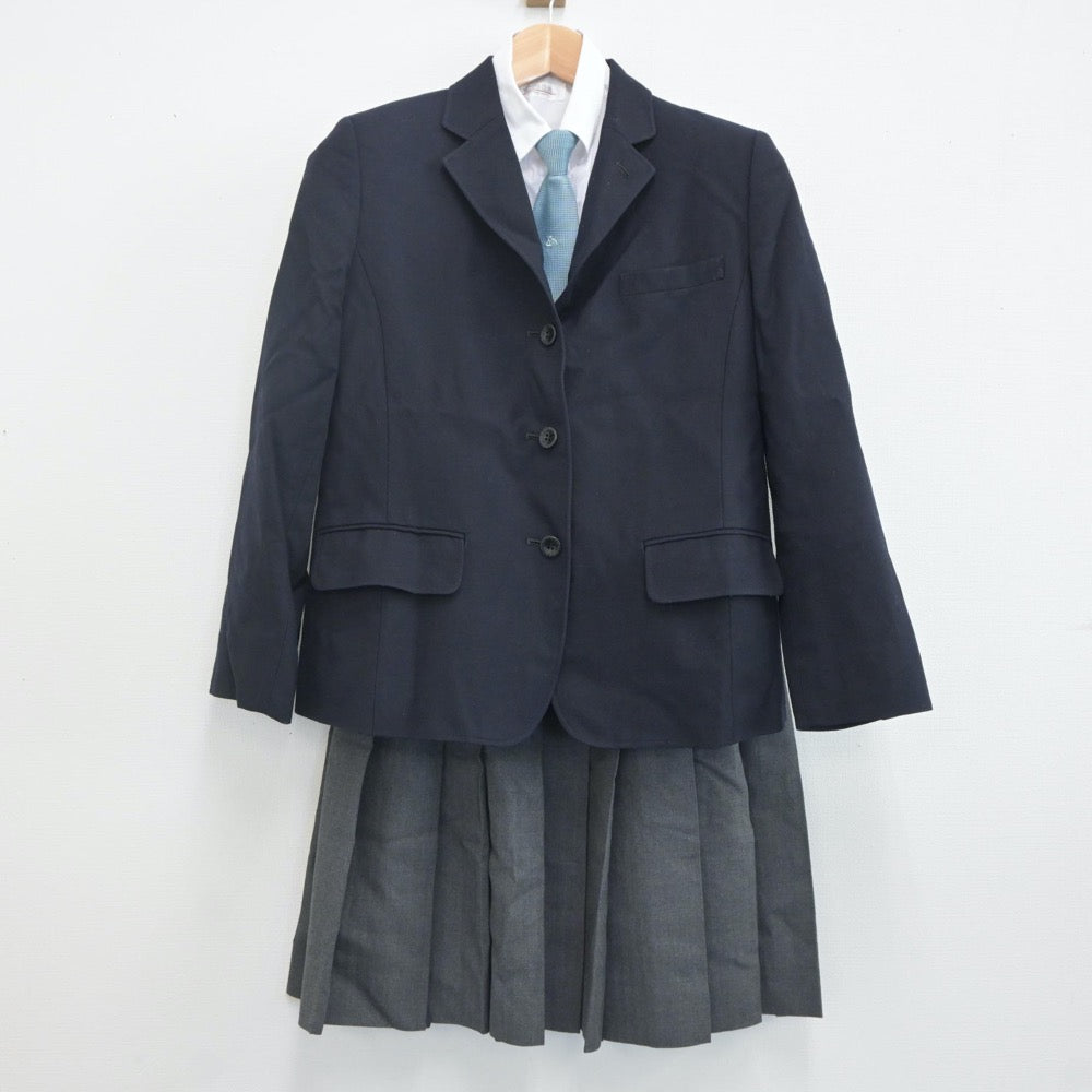 【中古】香川県 英明高等学校 女子制服 5点（ブレザー・シャツ・スカート）sf019917