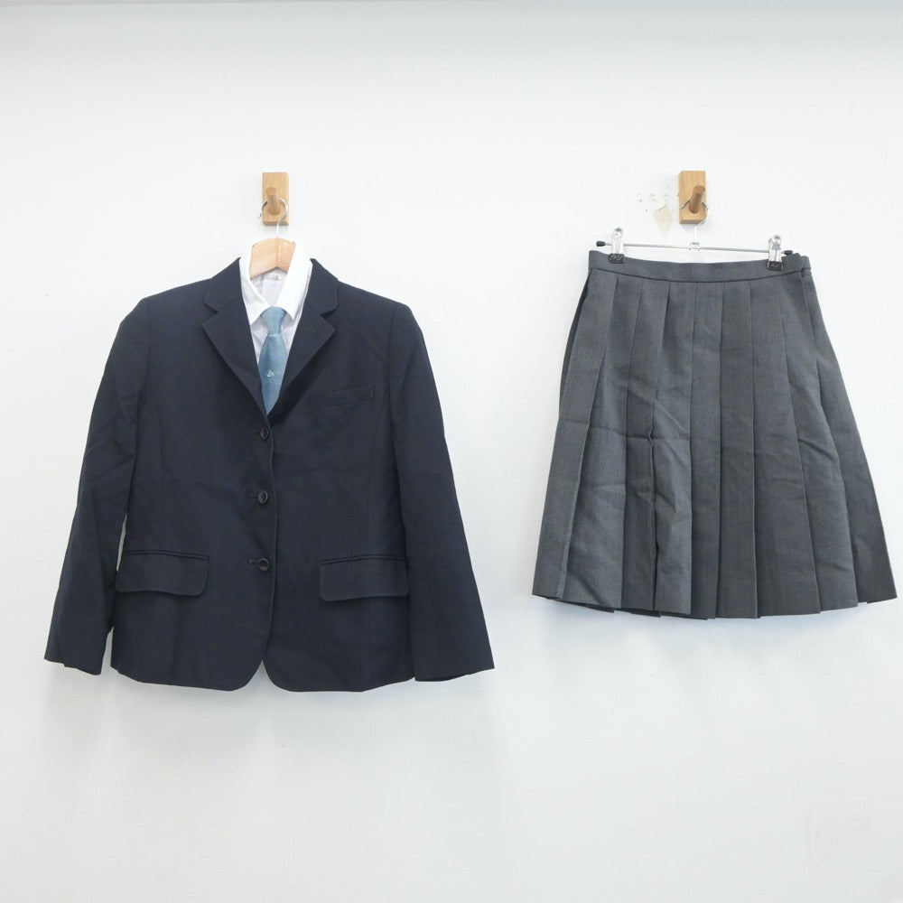 【中古】香川県 英明高等学校 女子制服 5点（ブレザー・シャツ・スカート）sf019917