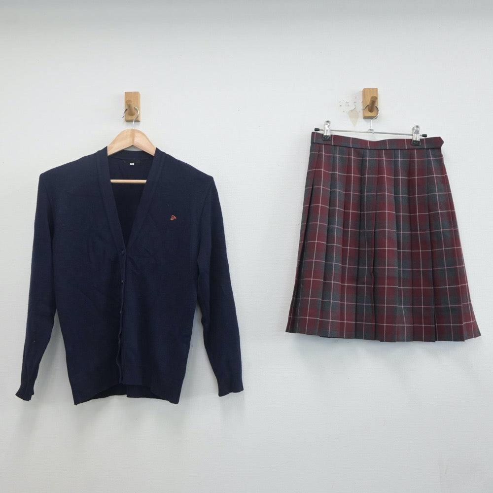 中古制服】香川県 英明高等学校 女子制服 2点（ニット・スカート）sf019928【リサイクル学生服】 | 中古制服通販パレイド