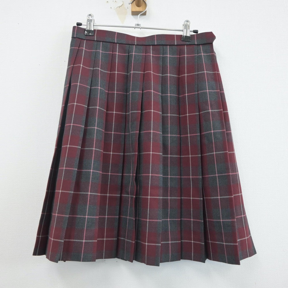 【中古】香川県 英明高等学校 女子制服 2点（ニット・スカート）sf019928