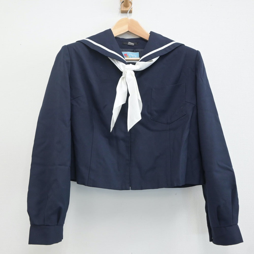 【中古】和歌山県 星林高等学校 女子制服 3点（セーラー服・スカート）sf019933