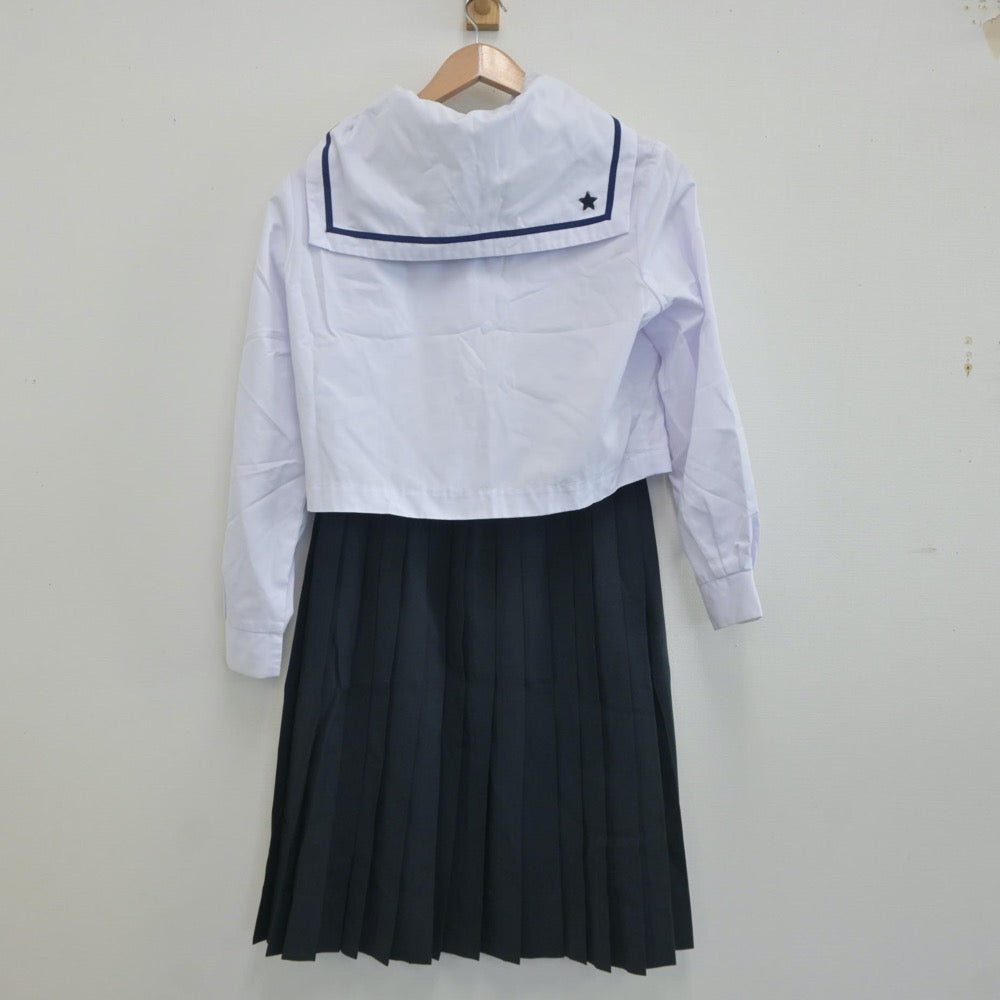 【中古】和歌山県 星林高等学校 女子制服 4点（セーラー服・スカート）sf019934