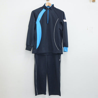 【中古】長崎県 佐世保西高等学校 女子制服 2点（ジャージ 上・ジャージ 下）sf019935