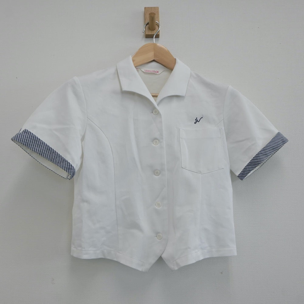 【中古】長崎県 佐世保西高等学校 女子制服 3点（シャツ・ニットベスト・スカート）sf019938