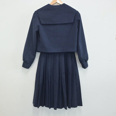 【中古】愛知県 豊明中学校 女子制服 3点（セーラー服・スカート）sf019943