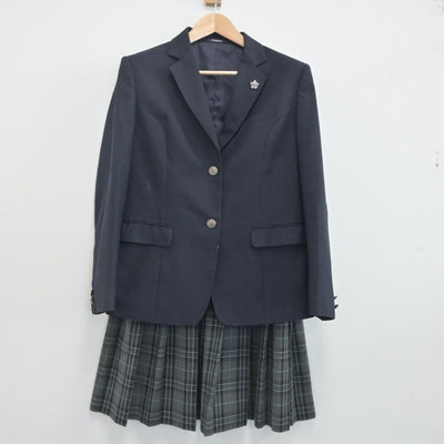 【中古】東京都 南大沢中学校 女子制服 4点（ブレザー・スカート）sf019946