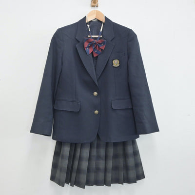 【中古】東京都 永山高等学校 女子制服 4点（ブレザー・スカート）sf019948