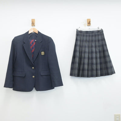 【中古】東京都 永山高等学校 女子制服 4点（ブレザー・スカート）sf019948