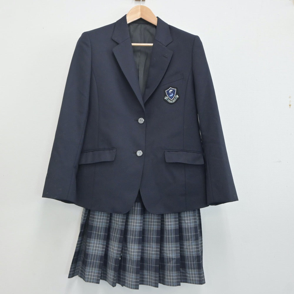 【中古】東京都 世田谷泉高等学校 女子制服 2点（ブレザー・スカート）sf019949