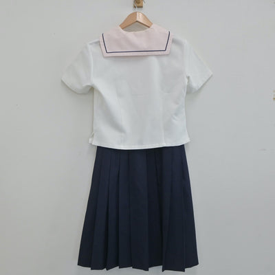 【中古】茨城県 水戸女子高等学校 女子制服 3点（セーラー服・スカート）sf019952