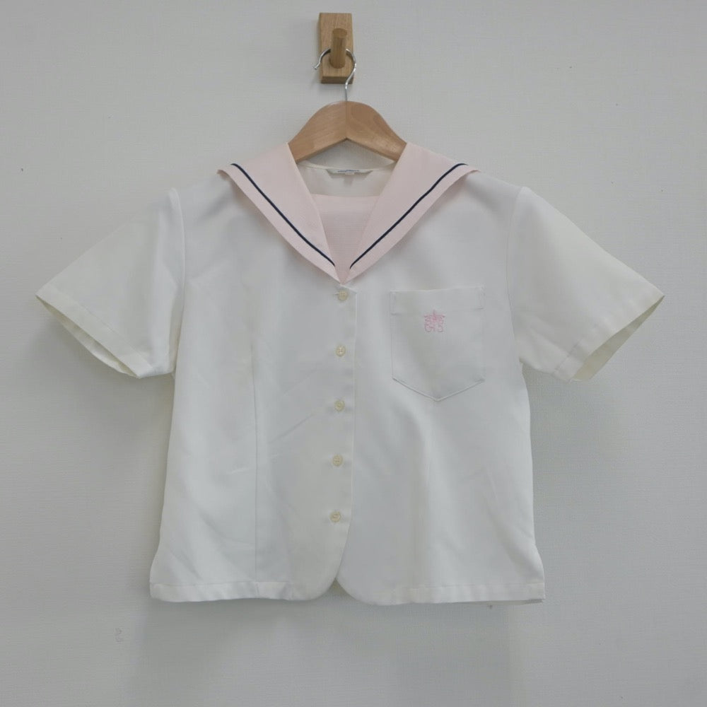 【中古】茨城県 水戸女子高等学校 女子制服 2点（セーラー服）sf019953