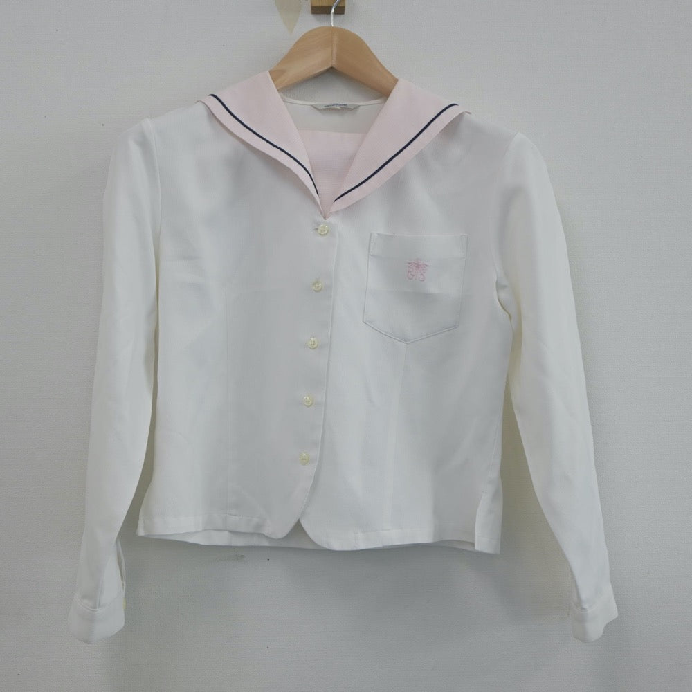 【中古】茨城県 水戸女子高等学校 女子制服 2点（セーラー服）sf019953