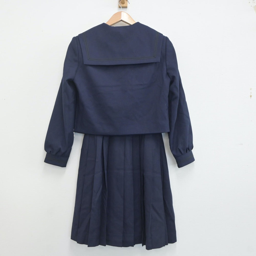 【中古】北海道 室蘭栄高等学校 女子制服 3点（セーラー服・スカート）sf019958