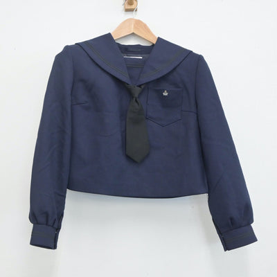 【中古】北海道 室蘭栄高等学校 女子制服 3点（セーラー服・スカート）sf019958