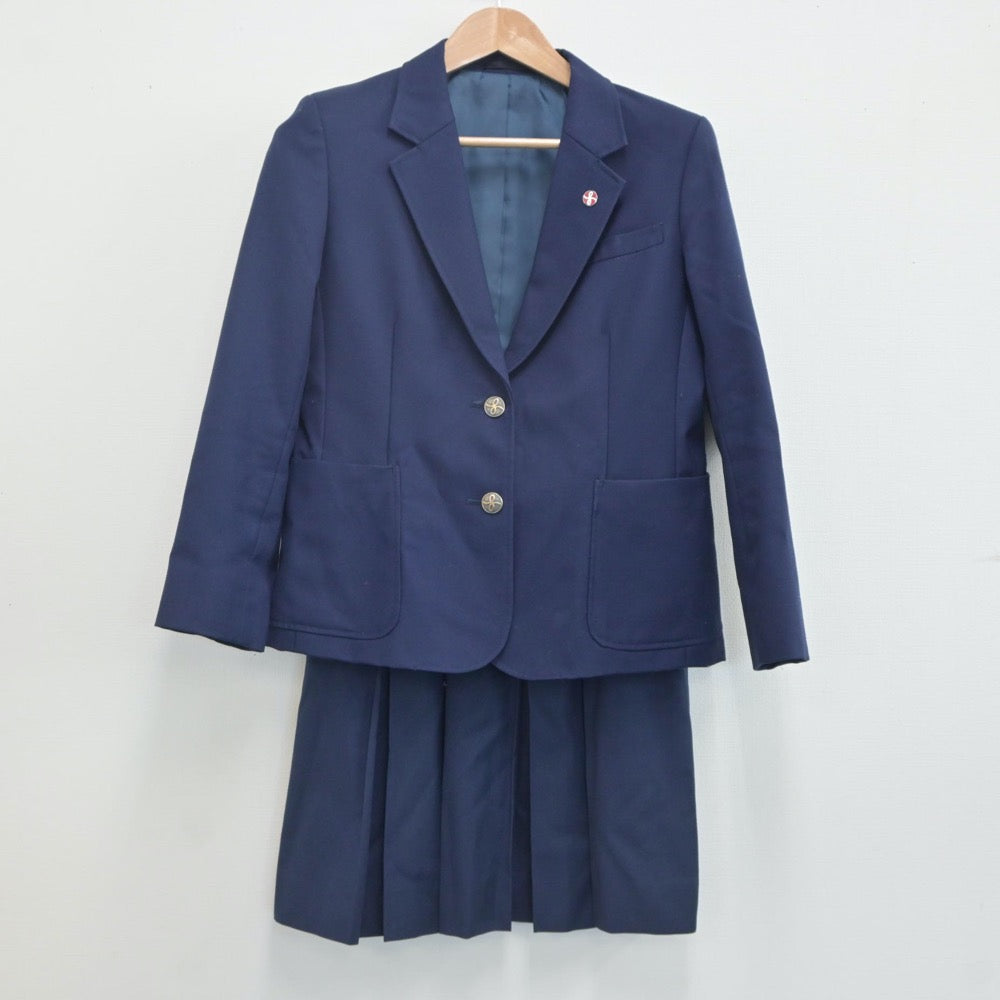 【中古】神奈川県 深沢高等学校 女子制服 3点（ブレザー・スカート）sf019965