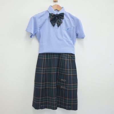 【中古】岐阜県 益田清風高等学校 女子制服 4点（シャツ・スカート）sf019967