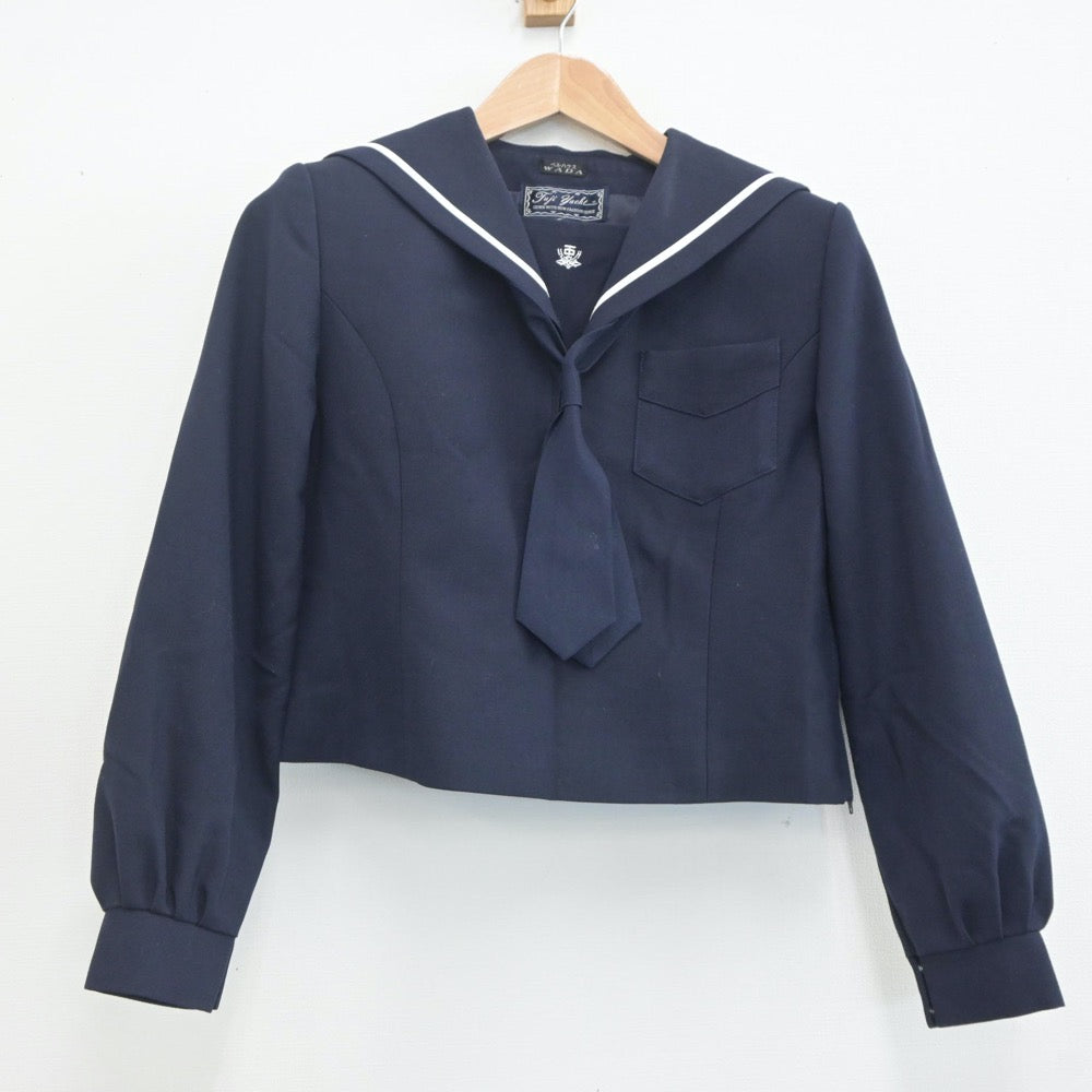 【中古】北海道 江別第一中学校 女子制服 3点（セーラー服・スカート）sf019971