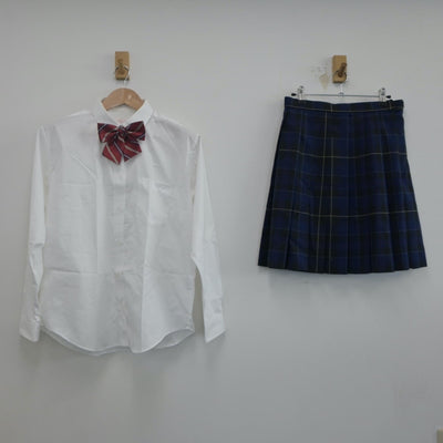 【中古】茨城県 第一学院高等学校 女子制服 3点（シャツ・スカート）sf019976