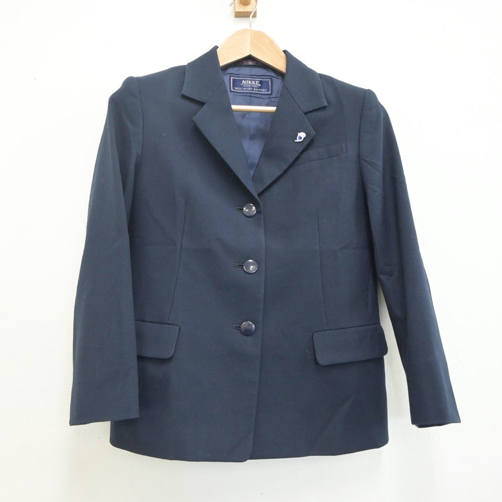 【中古】神奈川県 多摩高等学校 女子制服 2点（ブレザー・スカート）sf019979