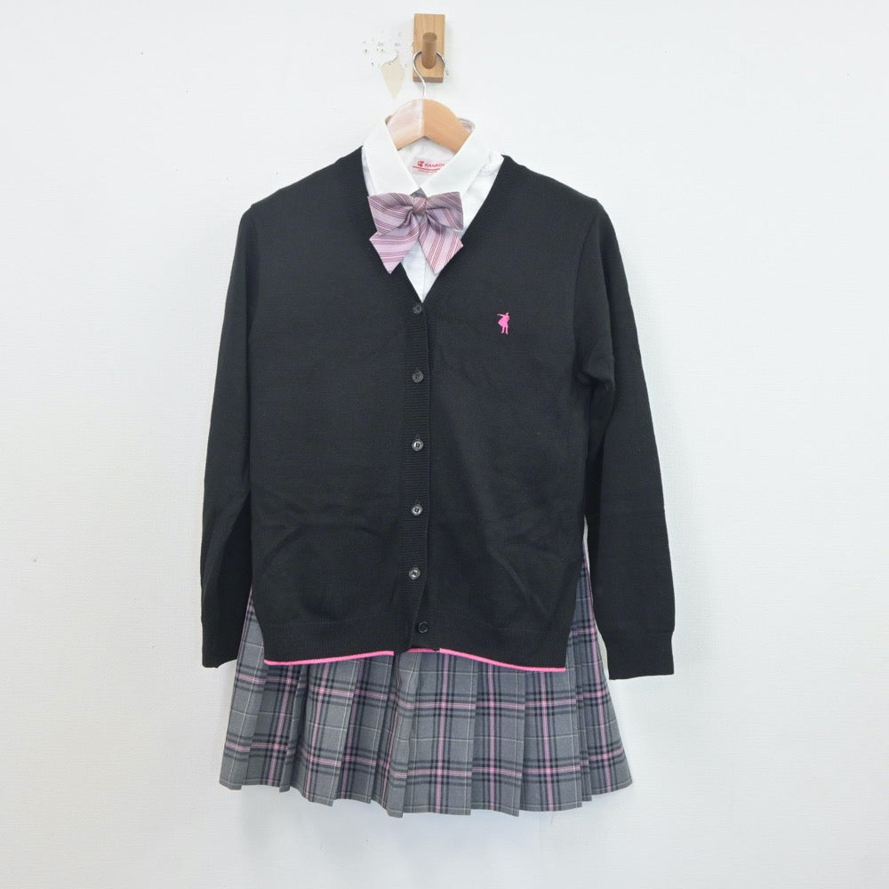 中古制服】福岡県 クラーク記念国際高等学校 女子制服 6点（ブレザー・ニット・シャツ・スカート）sf019990【リサイクル学生服】 | 中古制服 通販パレイド