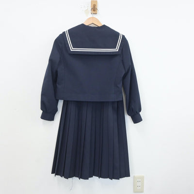 【中古】愛知県 扶桑中学校 女子制服 4点（セーラー服・スカート・スカート）sf019996