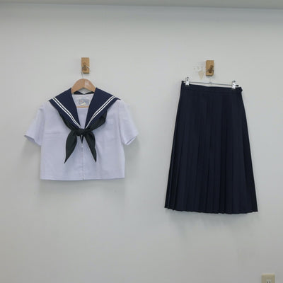 【中古】愛知県 扶桑中学校 女子制服 4点（セーラー服・スカート・スカート）sf019997