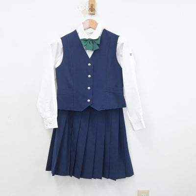 【中古】愛知県 丹羽高等学校 女子制服 5点（ブレザー・ベスト・シャツ・スカート）sf020002