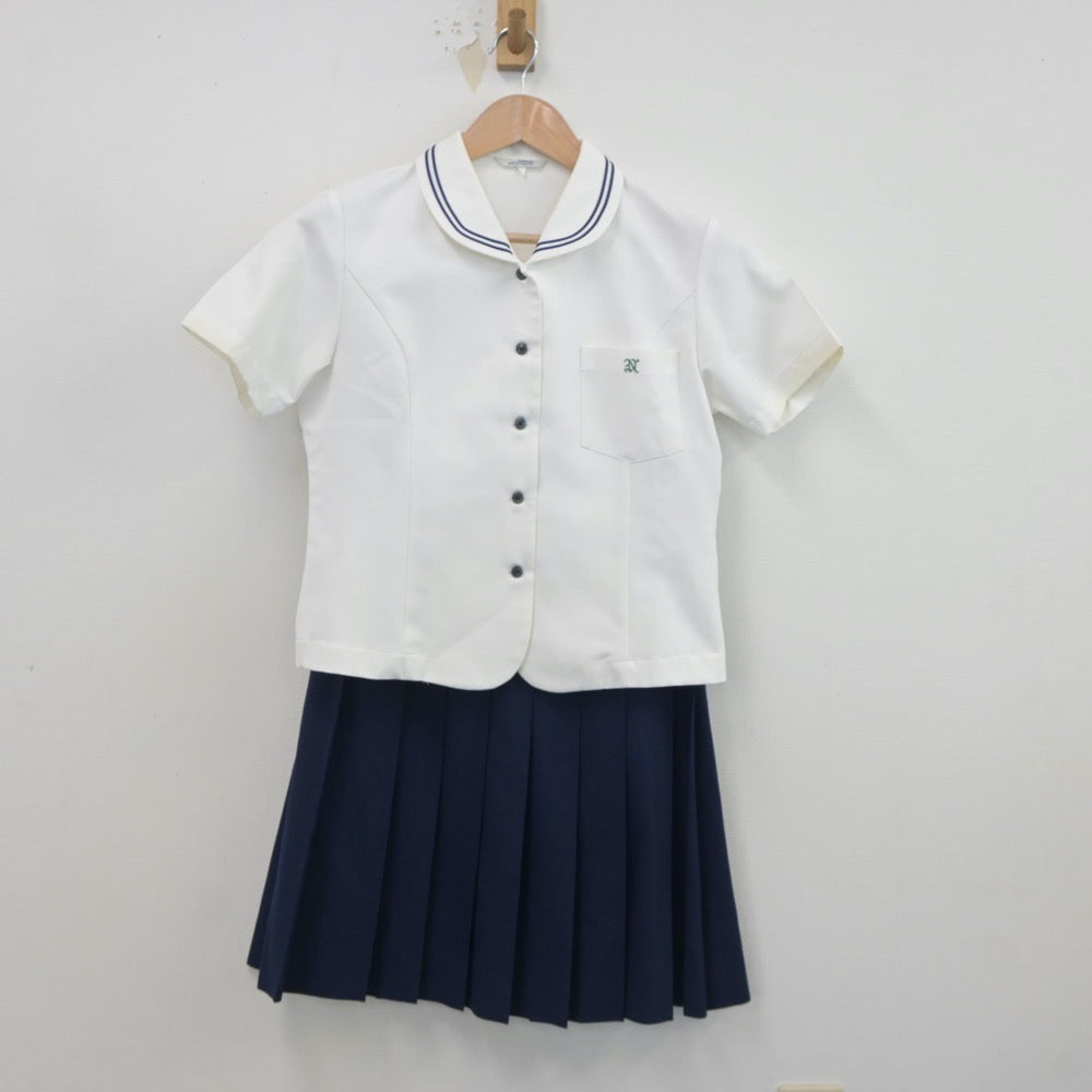 【中古】愛知県 丹羽高等学校 女子制服 2点（シャツ・スカート）sf020003