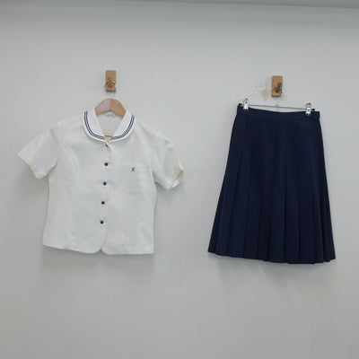 【中古】愛知県 丹羽高等学校 女子制服 2点（シャツ・スカート）sf020003