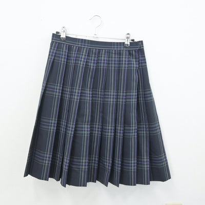 【中古】福岡県 福岡大学附属若葉高等学校 女子制服 4点（ニットベスト・シャツ・スカート）sf020009