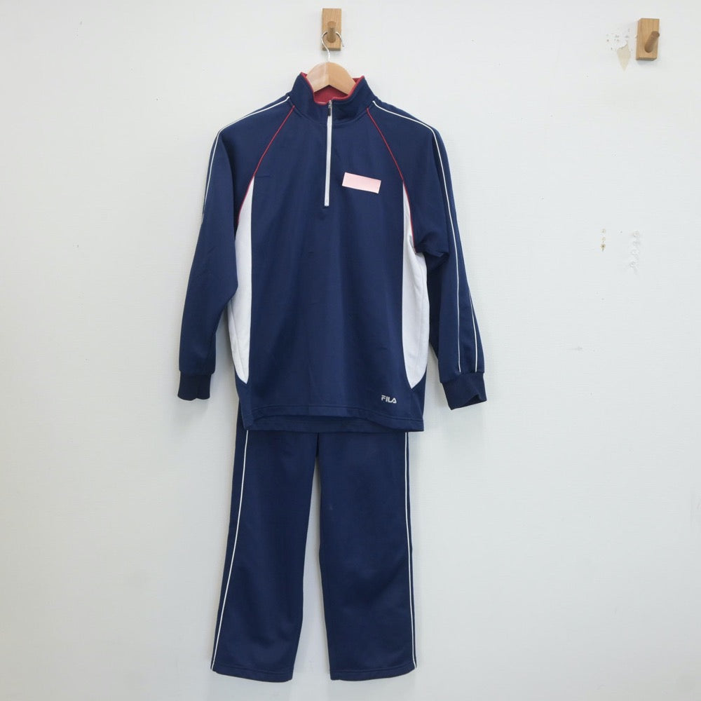 【中古】奈良県 生駒市立大瀬中学校 女子制服 2点（ジャージ 上・ジャージ 下）sf020011