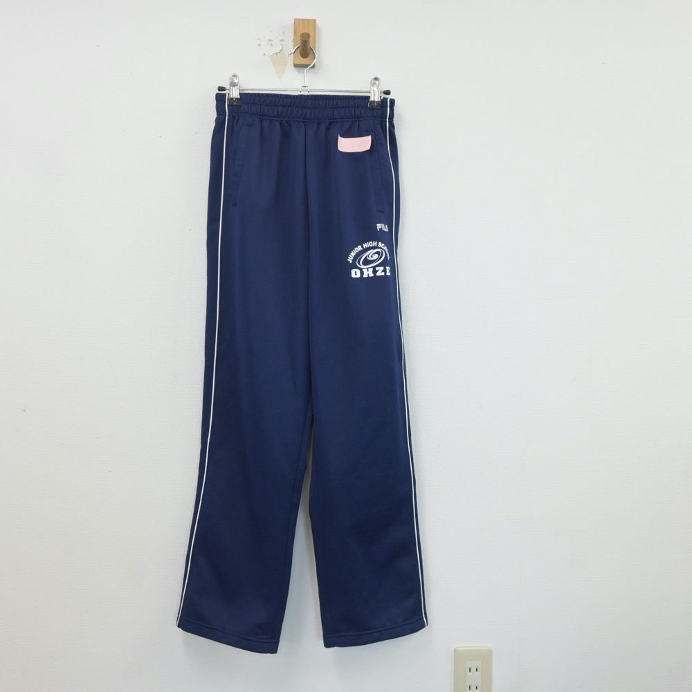 【中古】奈良県 生駒市立大瀬中学校 女子制服 2点（ジャージ 上・ジャージ 下）sf020011