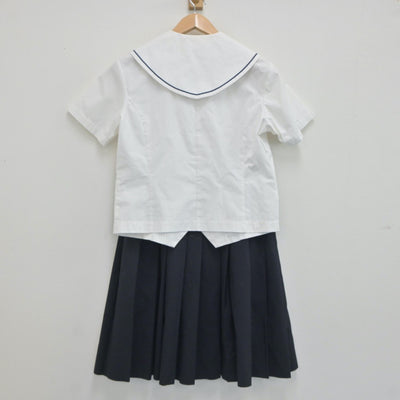 【中古】栃木県 烏山高等学校 女子制服 3点（セーラー服・スカート）sf020018